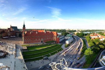Varsovie, vue de la tour de l'église Sainte Anne
