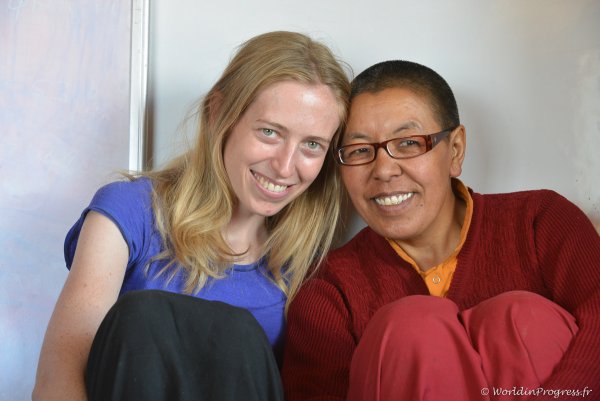 Rencontre avec un nonne professeur au Ladakh